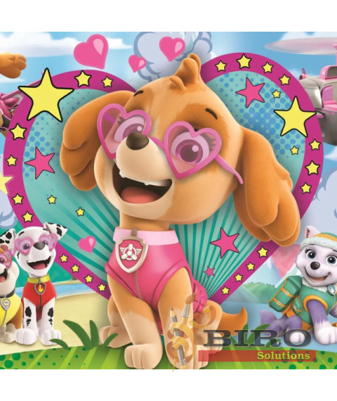 TF În lumina lui Skye. Paw Patrol, 100 elemente